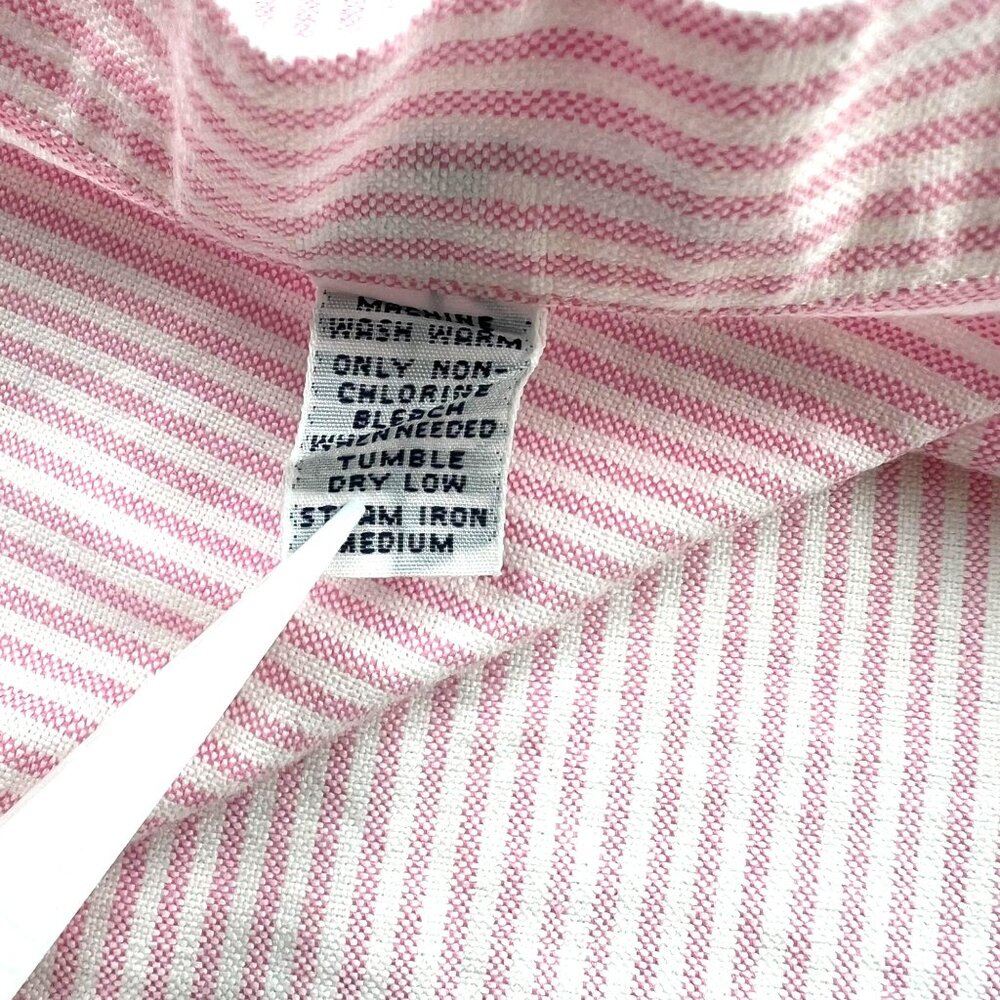 Ralph Lauren Mens Shirt XL Classic Fit Flesh Pony Striped Button Up Short Sleeve - Picture 3 of 9